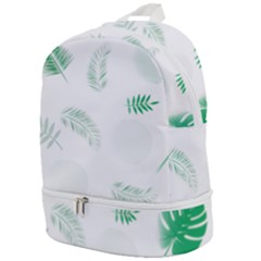 Flower Branch Corolla Wreath Vector Zip Bottom Backpack