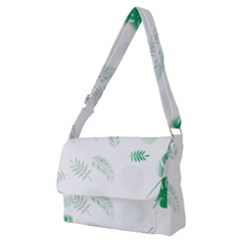 Flower Branch Corolla Wreath Vector Full Print Messenger Bag (m)