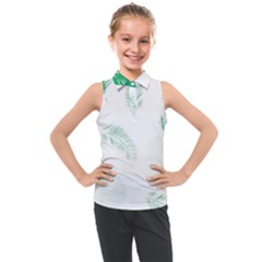 Flower Branch Corolla Wreath Vector Kids  Sleeveless Polo Tee