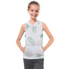 Flower Branch Corolla Wreath Vector Kids  Sleeveless Hoodie by HermanTelo