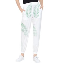 Flower Branch Corolla Wreath Vector Tapered Pants