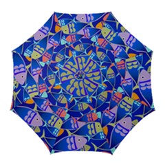 Sea Fish Illustrations Golf Umbrellas by Mariart