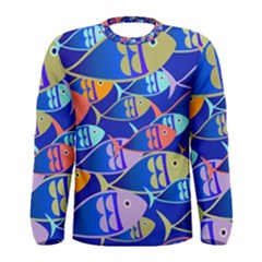 Sea Fish Illustrations Men s Long Sleeve Tee