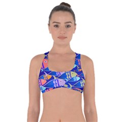 Sea Fish Illustrations Got No Strings Sports Bra by Mariart