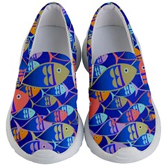 Sea Fish Illustrations Kids Lightweight Slip Ons