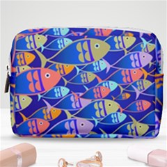 Sea Fish Illustrations Make Up Pouch (medium)