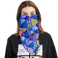 Sea Fish Illustrations Face Covering Bandana (triangle)