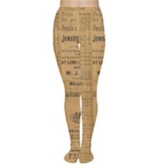 Antique Newspaper 1888 Tights by ArtsyWishy