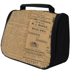 Antique Newspaper 1888 Full Print Travel Pouch (big) by ArtsyWishy