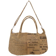 Antique Newspaper 1888 Removal Strap Handbag by ArtsyWishy