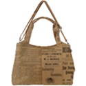 Antique Newspaper 1888 Double Compartment Shoulder Bag View2