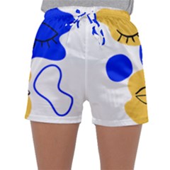 Evening Mood Face Drawing Sleepwear Shorts by ArtsyWishy