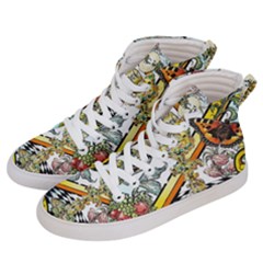 The Illustrated Alphabet - Z - By Larenard Men s Hi-top Skate Sneakers by LaRenard