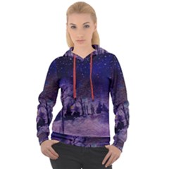 Winter Nights In The Forest Women s Overhead Hoodie by ArtsyWishy