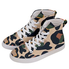 Exotic Leopard Skin Design Men s Hi-top Skate Sneakers by ArtsyWishy