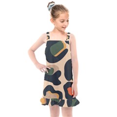 Exotic Leopard Skin Design Kids  Overall Dress by ArtsyWishy