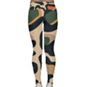 Exotic Leopard Skin Design Lightweight Velour Classic Yoga Leggings View2