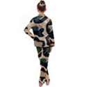 Exotic Leopard Skin Design Kid s Satin Long Sleeve Pajamas Set View2