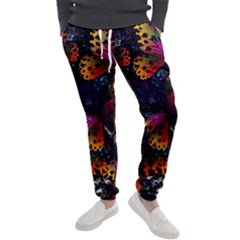 Butterfly Floral Pattern Men s Jogger Sweatpants