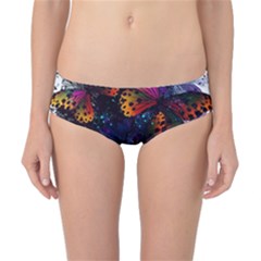 Butterfly Floral Pattern Classic Bikini Bottoms by ArtsyWishy