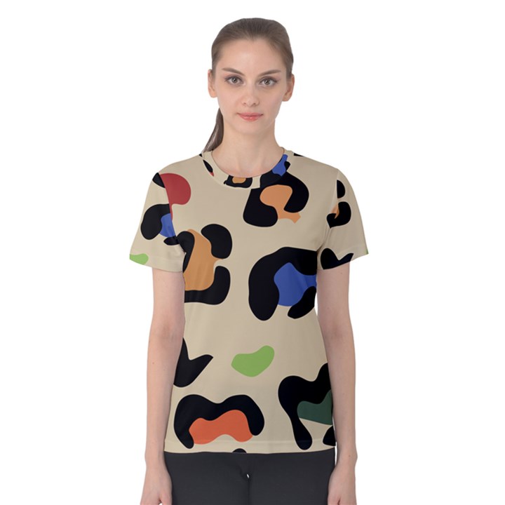 Animal Print Design Women s Cotton Tee