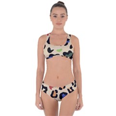 Animal Print Design Criss Cross Bikini Set by ArtsyWishy