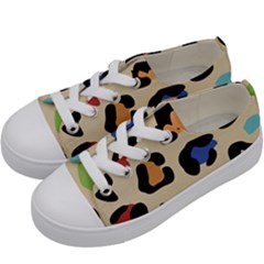 Animal Print Design Kids  Low Top Canvas Sneakers by ArtsyWishy