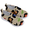 Animal Print Design Kids  Velcro No Lace Shoes View3