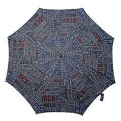 Dark Denim With Letters Hook Handle Umbrellas (small) by ArtsyWishy