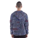 Dark Denim With Letters Men s Hooded Windbreaker View2