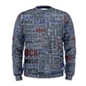 Dark Denim With Letters Men s Sweatshirt View1