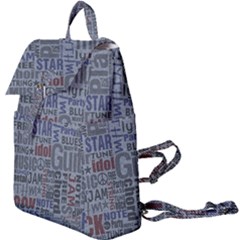 Dark Denim With Letters Buckle Everyday Backpack by ArtsyWishy