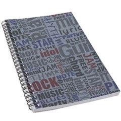 Dark Denim With Letters 5 5  X 8 5  Notebook by ArtsyWishy