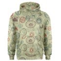 Beige Denim With Logos Men s Core Hoodie View1