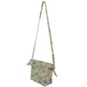 Beige Denim With Logos Folding Shoulder Bag View2