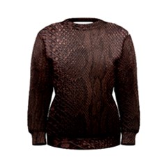 Leather Snakeskin Design Women s Sweatshirt by ArtsyWishy