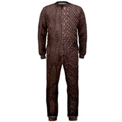 Leather Snakeskin Design Onepiece Jumpsuit (men)  by ArtsyWishy