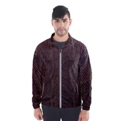 Leather Snakeskin Design Men s Windbreaker