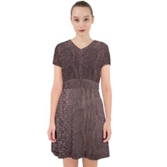 Leather Snakeskin Design Adorable In Chiffon Dress by ArtsyWishy