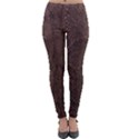 Leather Snakeskin Design Lightweight Velour Leggings View1