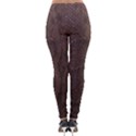 Leather Snakeskin Design Lightweight Velour Leggings View2