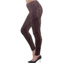 Leather Snakeskin Design Lightweight Velour Leggings View3