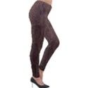 Leather Snakeskin Design Lightweight Velour Leggings View4