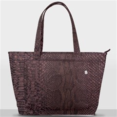 Leather Snakeskin Design Back Pocket Shoulder Bag 