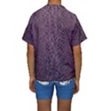 Purple Leather SnakeSkin Design Kids  Short Sleeve Swimwear View2