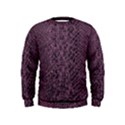 Purple Leather SnakeSkin Design Kids  Sweatshirt View1