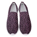 Purple Leather SnakeSkin Design Women s Slip On Sneakers View1