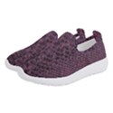 Purple Leather SnakeSkin Design Women s Slip On Sneakers View2