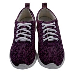 Purple Leather Snakeskin Design Athletic Shoes by ArtsyWishy