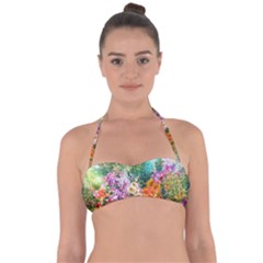 Forest Flowers  Halter Bandeau Bikini Top